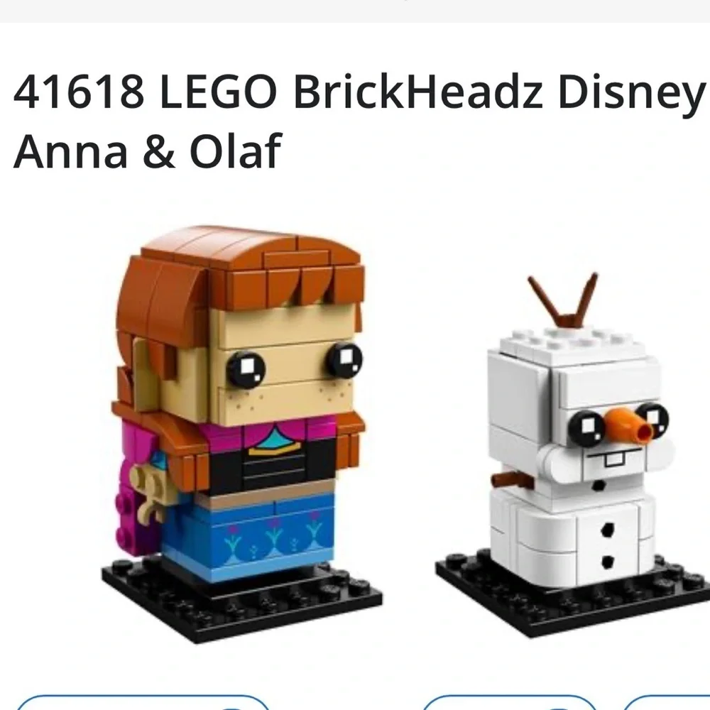 Lego Brick Headz Disney Olaf & Anna set 41618 new in sealed box 201 pieces